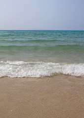 Fototapeta na wymiar sea wave on the beach