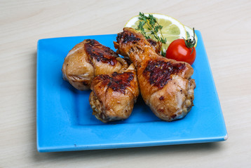 Roasted chicken legs