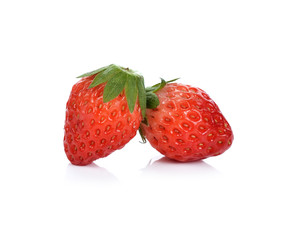 Strawberry isolated on white background.