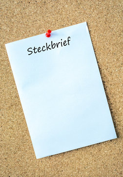 Steckbrief gro&szlig;
