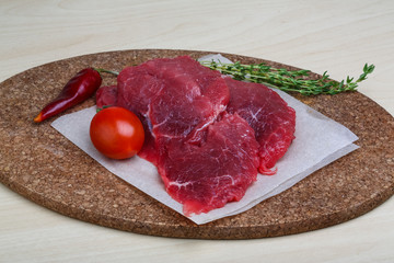 Raw beef
