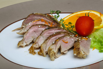 Roasted duck breast