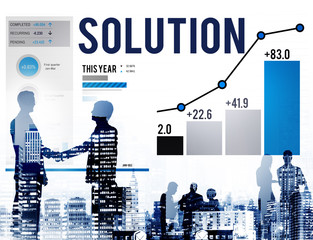Solution Solve Strategy Success Improvement Concept