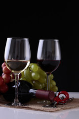 Two goblets of wine