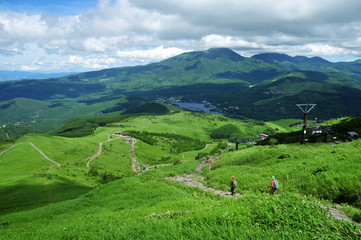Fototapeta na wymiar 長野県　夏山　車山高原ハイキング