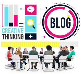 Blog Blogging Media Messaging Social Network Media Concept