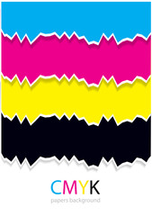 color vector torn off papers
