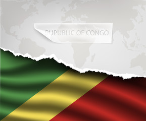 hole and shadows RUPUBLIC OF CONGO flag