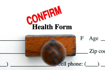 Health form confirm