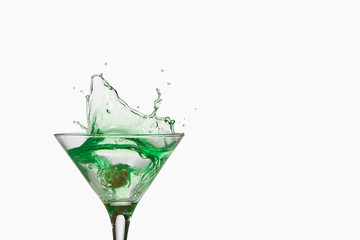 cocktail splash collection isolated on a white background