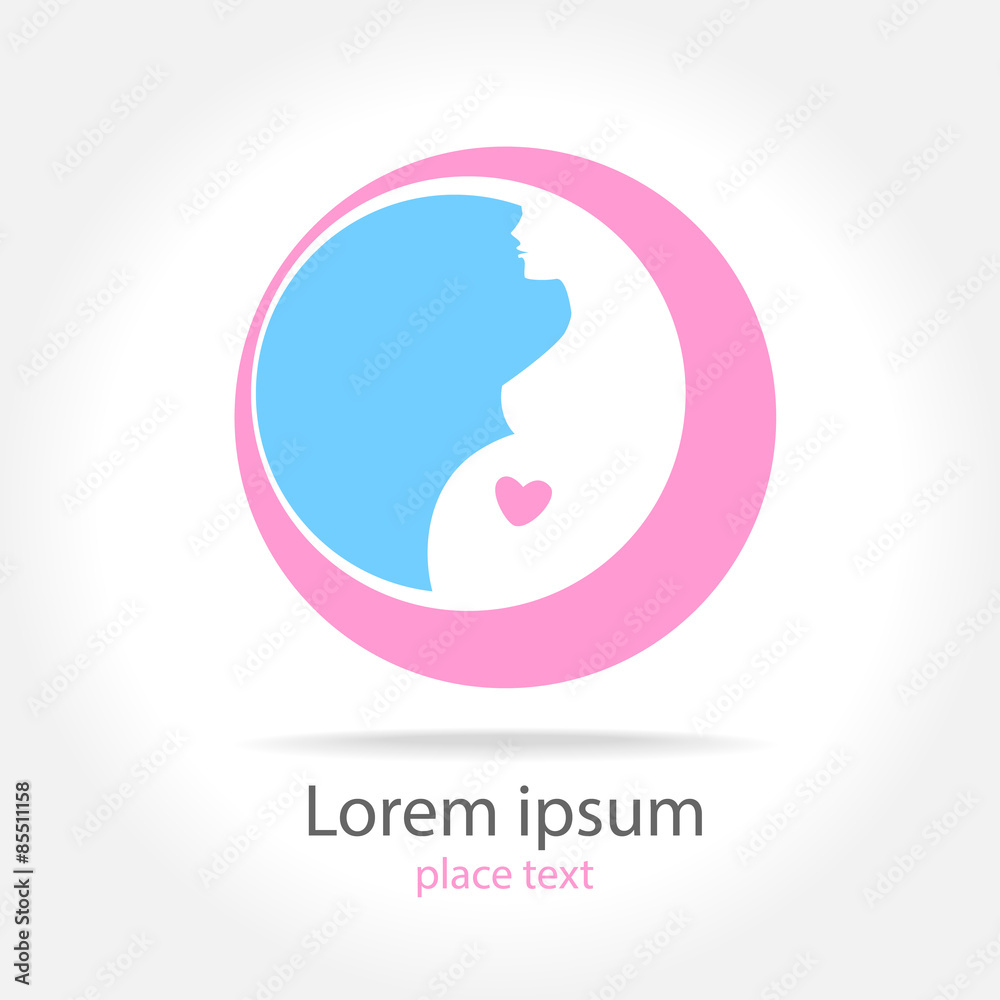 Poster pregnancy logo