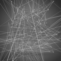 Wireframe Polygonal Element. Abstract Background with Diamonds
