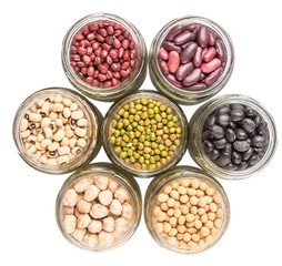 Beans Variety In Mason Jars