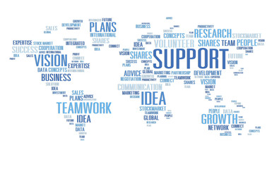Fototapeta na wymiar Global Business Assistance Advice Support Teamwork Concept