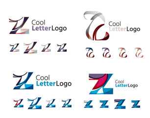 Letter business emblem collection