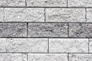 Gray brick wall texture.