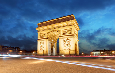 Fototapeta na wymiar Paris, Arc de Triumph, France
