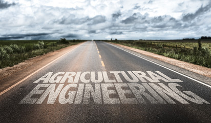 Agricultural Engineering written on rural road