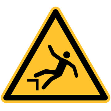 Warnschild Warnung vor Absturz DIN 7010 ASR 1.3 W008