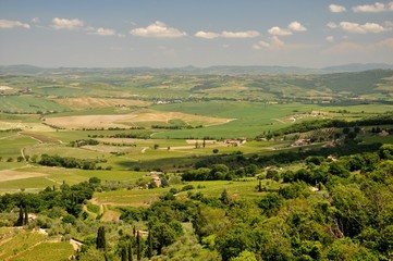 Obraz premium Montalcino in der Toskana