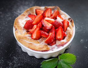 Strawberry pie,  delicious dessert