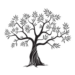 Vector olive tree.