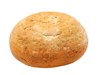 Warm fresh bread.Isolated.