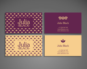 Business card vector background