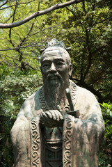 Confucuis statue at Yushima Seido temple, Tokyo, Japan