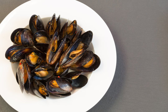 Italian cuisine. Mussels
