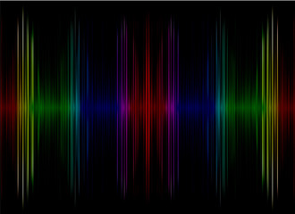 Abstract  multicolored sound equalizer display as background.