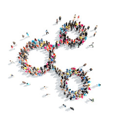 people in the shape of a graph.