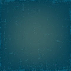 Vintage blue grunge vector texture or background with gradient