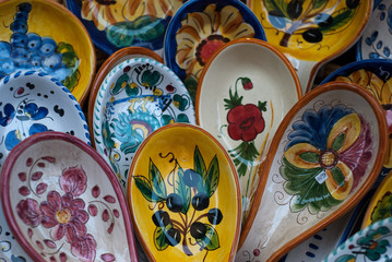 Traditional ceramics in Orvieto, Umbria, Italy