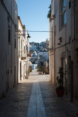 Alley in Alberobello, Puglia, Italy