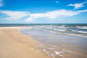 beautiful beach and tropical sea
