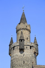Fototapeta na wymiar Der Adolfsturm in der Burg Friedberg