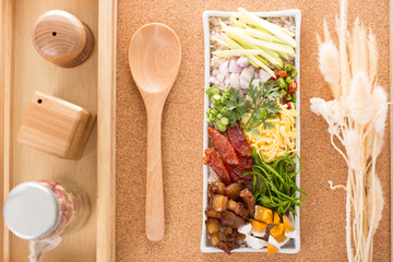 fry rice with the shrimp paste