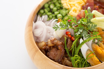 fry rice with the shrimp paste