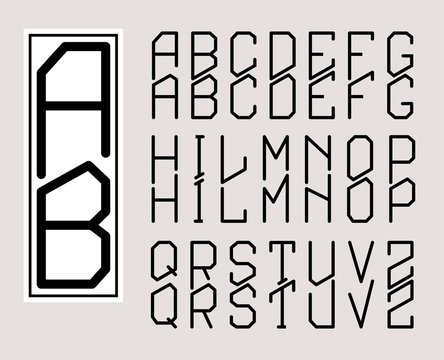 Rectangular Monogram Art Nouveau and a set of letters