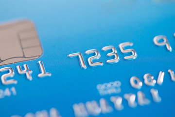 Close Up shot with Credit card