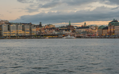 Obraz premium View at Stockholm at twilight.