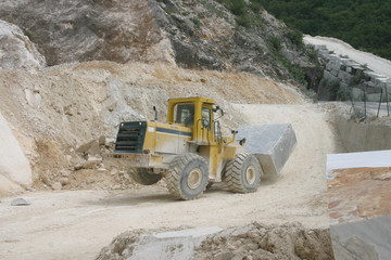 Carrara, Marmor, Steinbruch, Toscana, Versilia, Italien, Bildhauer, Michelangelo, Weisser Marmor,...