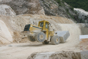 Carrara, Marmor, Steinbruch, Toscana, Versilia, Italien, Bildhauer, Michelangelo, Weisser Marmor,...