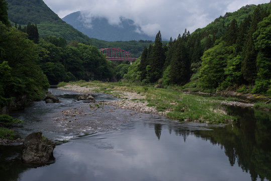 View Of Shimogo, Fukushima Prefecture, Japan