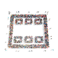 people in the shape of film.