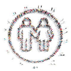 people in the shape of a man.