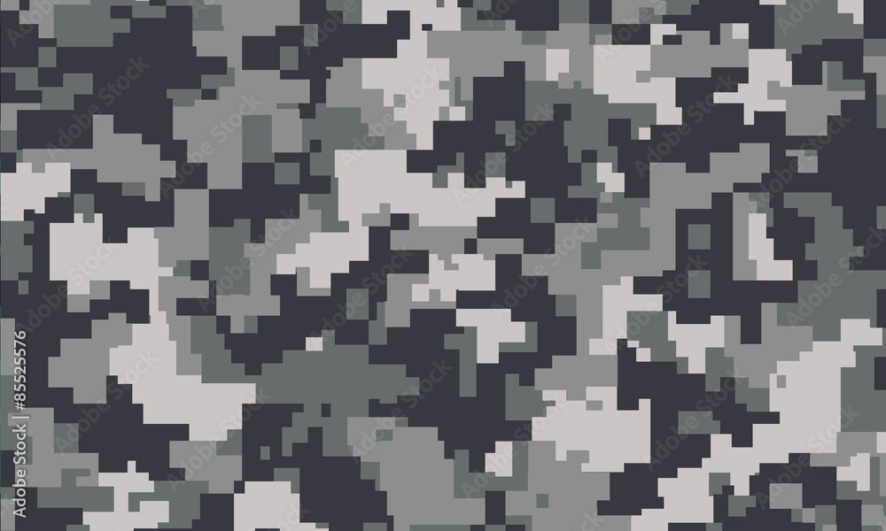Poster vector background of grey digital camoflage - Posters