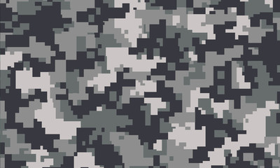 vector background of grey digital camoflage - obrazy, fototapety, plakaty