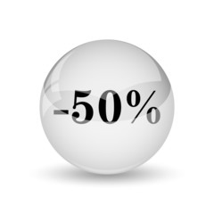50 percent discount icon